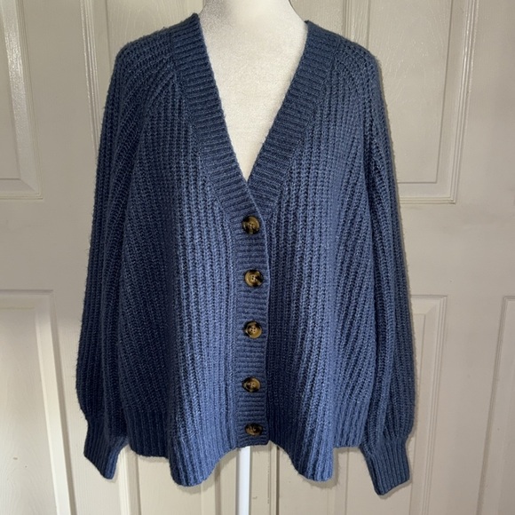 Torrid Blue Cardigan Button Front Sweater - Picture 5 of 9